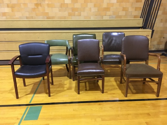 6 Chairs. Tallest 37" high.