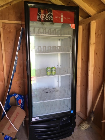 Coca-Cola refrigerator. 78 1/2” high by 29 1/2”