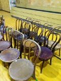 Group of bentwood chairs. Various conditions.