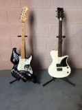 Two electric guitars including Star Caster.