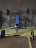 Weight bench with Free Weight bar