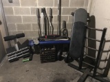 Large Lot Weight Lifting Accessories and Weights