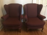 2 Wing Back Arm Chairs