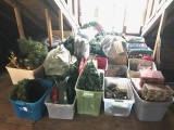 20+ Containers of Christmas Decorations