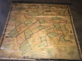 1863 Perry, Juniata and Mifflin PA Wall Map
