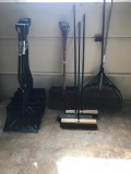 18 shovels rakes and brooms