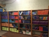 557 textbooks, mostly literature and history
