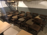 12 school desks.