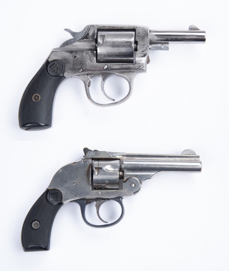 Lot of 2 Small Nickel Revolvers