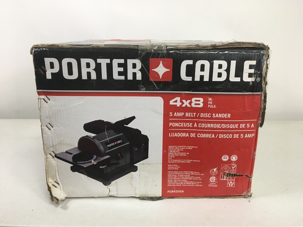Porter Cable 5 Amp Belt Disc Sander Pcb45a Online Auctions Proxibid