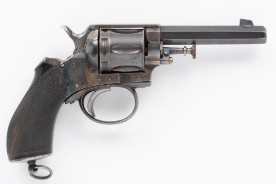 19th C. Double Action Belgian Revolver, Cal. .36