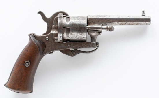 Antique Belgian Open-Top Revolver, .30 Pinfire