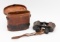 Vintage US Army Signal Corps Binoculars and Case