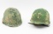 2 Vietnam-Era M1 Helmets