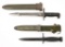 2 U.S. Army Bayonet Knives