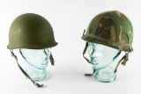 2 U.S. Army Helmets