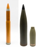 3 U.S. Military Drill Artillery Rounds