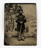 Civil War Soldier Tin Type Photograph