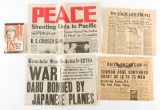 U.S. Military Paper Ephemera Incl Pearl Harbor