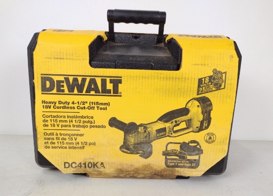 DeWalt Heavy Duty 4-1/2" 18V Cordless Cut off Tool