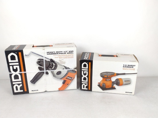 Ridgid Hammer Drill & Sheet Sander