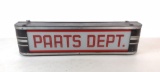 Parts Department Lighted Sign