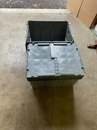 2 Heavy Duty Containers, Uline, 28" x 21" x 30" H