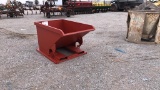 Unused 1 Yard Skid Mounted Tip Over Dumpster