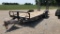 2012 H & M Low Pro Flatbed Tag Trailer,