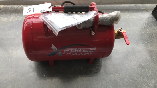 Unused X-Force Portable Air Blaster and Air tank