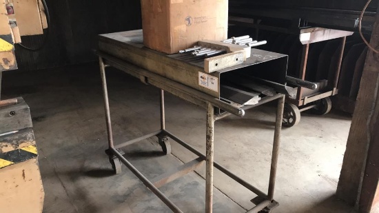 Mobile cart with assorted break hardware