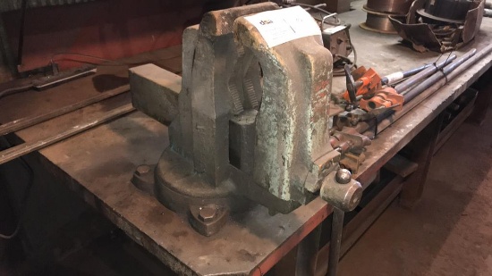 Table mounted vise, buyer must remove