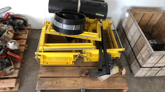 Skid of Miscellaneous Salt Spreader Parts