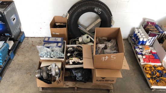 Skid of Assorted Truck and Trailer Parts