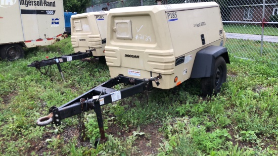 2012 Ingersoll Rand 185 Doosan Air Compressor,