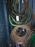 (2) Groups of Hose and Various Size Pulley Cable,