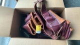 Box of Unused Leather Tool Belts