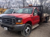 2001 Ford F550XL Super Duty Flatbed Truck,