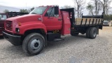 2002 GMC C6500 Flatbed Dump Truck,