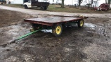 14' Flat Bed Wagon, With 2' Sides, on John Deere