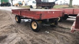 14' Flat Bed Wagon, With 2' Sides, on John Deere