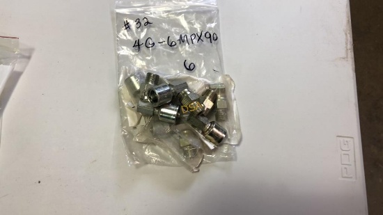 Unused 1/4" Gates Mega Crimp Fittings