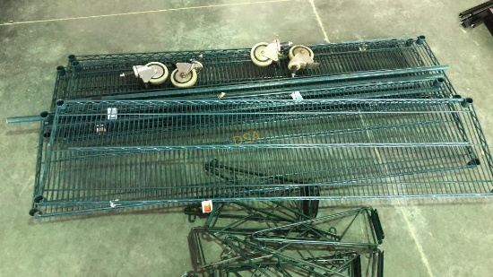 Rubber Coated 18" x 6' Wire Shelving,