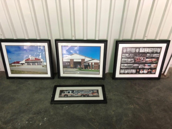 Lot of Local Firefighter Pictures and Frames,