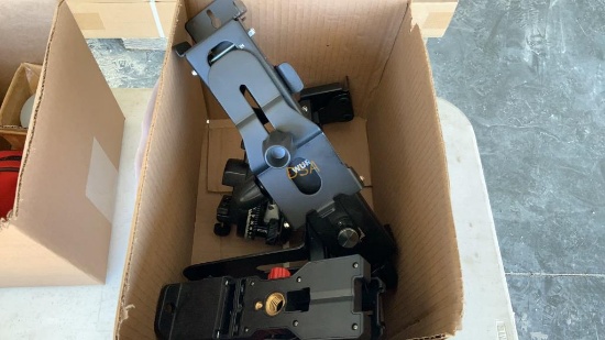 Box of Assorted Laser Level Mounting Brackets