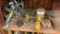 Assorted Pulleys, Hooks, and Lifting Clamps