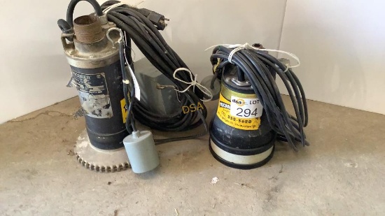 2- Pumps, 1- Ponstar PXL-65011 2" Submersible Pump