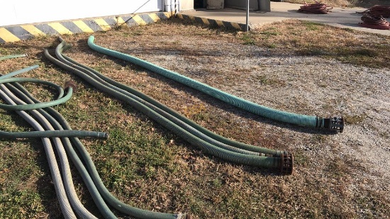 3 - 3" Suction Hoses, Debris Filter Fitting