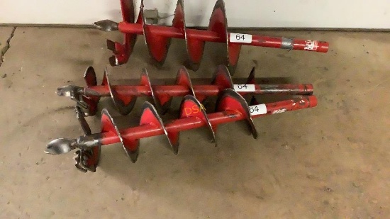 8", 8", 12" Auger Bits, 1" Auger Drive