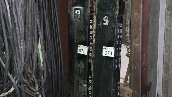 2- 72" Forklift Extensions